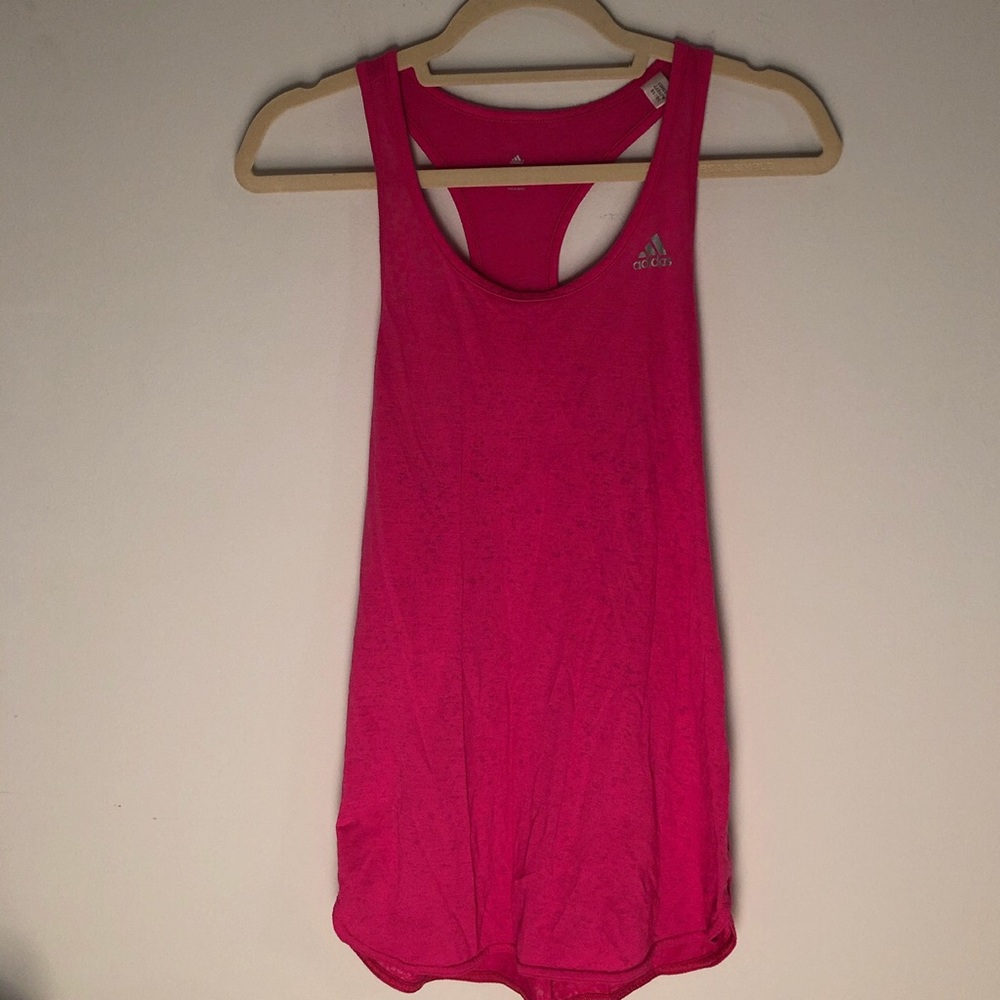 pink Adidas racerback racerback tank top